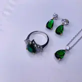 نیم ست نقره زنانه کد 419