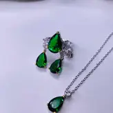 نیم ست نقره زنانه کد 419