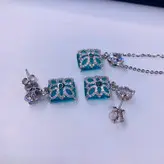 نیم ست نقره زنانه کد 472