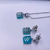 نیم ست نقره زنانه کد 472