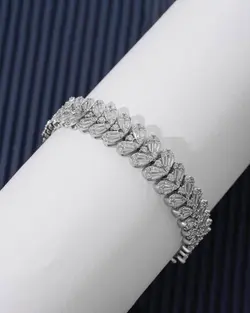 دستبندی نقره زنانه کد 484