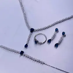 نیم ست نقره زنانه کد 478