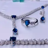 نیم ست نقره زنانه کد 478