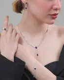 نیم ست نقره زنانه کد 478