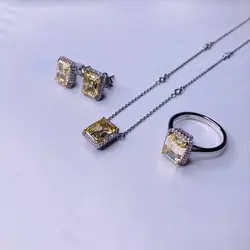 نیم ست نقره زنانه کد 421