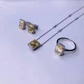 نیم ست نقره زنانه کد 421