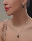 نیم ست نقره زنانه کد 473