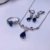 نیم ست نقره زنانه کد 426