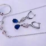 نیم ست نقره زنانه کد 426