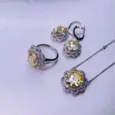 نیم ست نقره زنانه کد 467