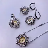نیم ست نقره زنانه کد 467