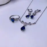 نیم ست نقره زنانه کد 423