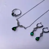 نیم ست نقره زنانه کد 420