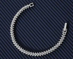 دستبندی نقره زنانه کد 488