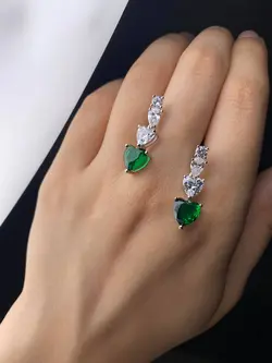 گوشواره نقره زنانه کد 738