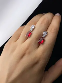 گوشواره نقره زنانه کد 748