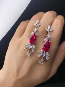 گوشواره نقره زنانه کد 597