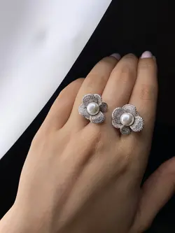 گوشواره نقره زنانه کد 803