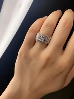 انگشتر نقره زنانه کد 837