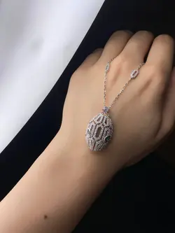 گردنبند بولگاری نقره ایتالیا کد ۹۷۰