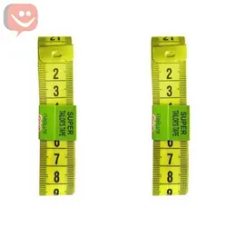 متر خیاطی به طول 150 سانتی متر رنگ سبزبسته ۲عددی