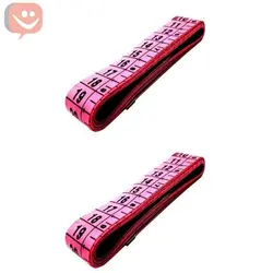 متر خیاطی به طول 150 سانتی متر رنگ صورتی بسته ۲عددی