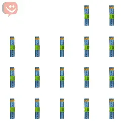 متر خیاطی به طول 150 سانتی متر رنگ آبی بسته ۱۷عددی