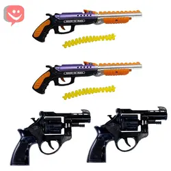 تفنگ بازی وینچستر دولول به همراه تیر بسته 4 عددی