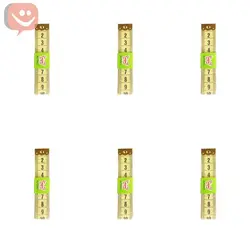 متر خیاطی به طول 150 سانتی متر رنگ زرد بسته ۶عددی