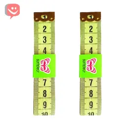 متر خیاطی 150 سانتی متری بسته دو عددی طرح پروانه