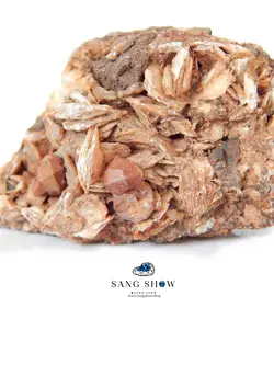 سنگ باریت با بلور های زیبای آنالسیم ویژه و معدنی S542سنگشو