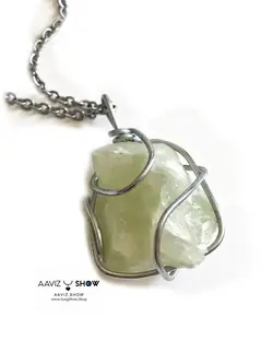 گردنبند کوارتز لیمو ( لیمون کوارتز ) انحصاری و اصل و معدنی A430