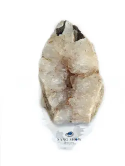 خریدکوارتز دودی Smoky Quartz شفاف در دل کوارتز S519راف|سنگشو