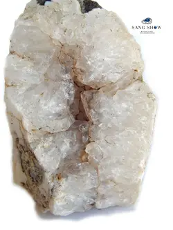 خریدکوارتز دودی Smoky Quartz شفاف در دل کوارتز S519راف|سنگشو