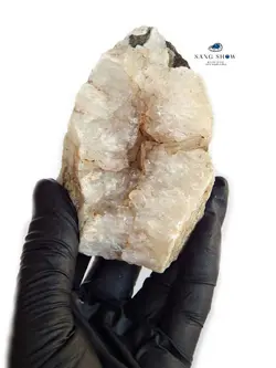 خریدکوارتز دودی Smoky Quartz شفاف در دل کوارتز S519راف|سنگشو