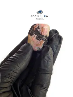 خریدسنگ رودونیت صورتی تامبل شده معدنی و اصل S515راف|سنگشو