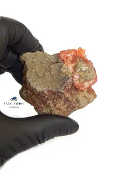 سنگ آنالسیم قرمز و استثنایی و کمیاب بر بستر S491 راف | سنگشو