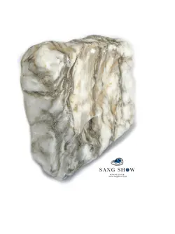 سنگ راف هولیت ( هائولیت ) با رگه های استثنایی و معدنی S490