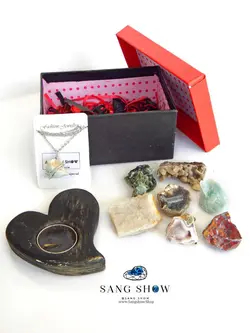 پک هدیه خرداد ماه سنگ های معدنی pkkh1 بهمراه آویز | سنگشو