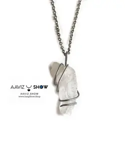 تهیه و خریدگردنبند بلور کوارتز اصل و معدنی A236راف|سنگشو