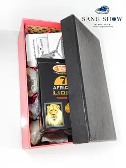 پک هدیه اردیبهشت ماه سنگ های معدنی بهمراه آویز Packor1سنگشو