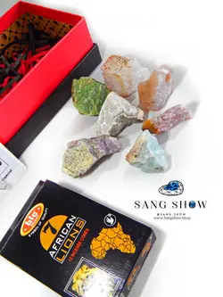 پک هدیه اردیبهشت ماه سنگ های معدنی بهمراه آویز Packor1سنگشو