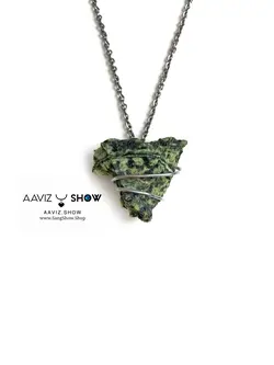 گردنبند مارسنگ ( سرپانتین ) با بافت مفتولی ویژه A198 سنگشو