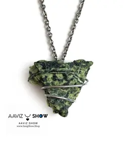 گردنبند مارسنگ ( سرپانتین ) با بافت مفتولی ویژه A198 سنگشو