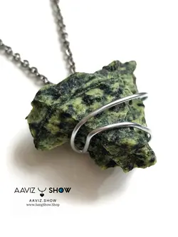 گردنبند مارسنگ ( سرپانتین ) با بافت مفتولی ویژه A198 سنگشو