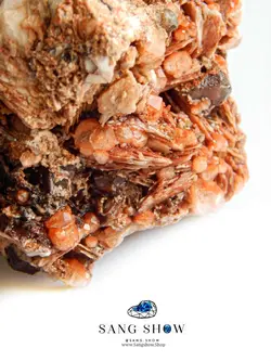 تهیه و خرید سنگ آنالسیم سرخ بر بستر سنگ باریت S420 سنگشو