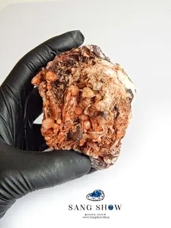 تهیه و خرید سنگ آنالسیم سرخ بر بستر سنگ باریت S420 سنگشو