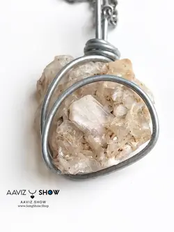 تهیه و خرید گردنبند استیلبیت معدنی و کمیاب A162 راف | سنگشو