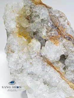 خرید سنگ راف سلستین شفاف معدنی با بلورهای بزرگ S406 سنگشو