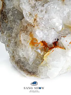 خرید سنگ راف سلستین شفاف معدنی با بلورهای بزرگ S406 سنگشو